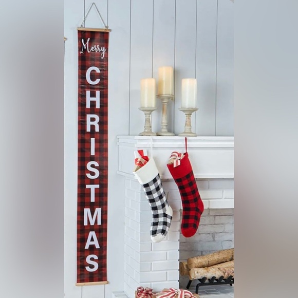 70" Christmas Plaid Wooden
Banner - Picture 2 of 3